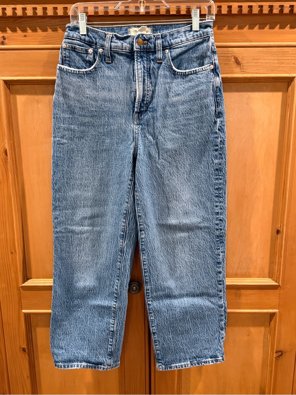 Madewell Perfect Vintage Wide Leg Crop Jeans 
Size 28
